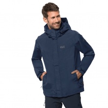 Jack Wolfskin Wander-Ganzjahresjacke Three Peaks (wasserdicht) indigoblau Herren